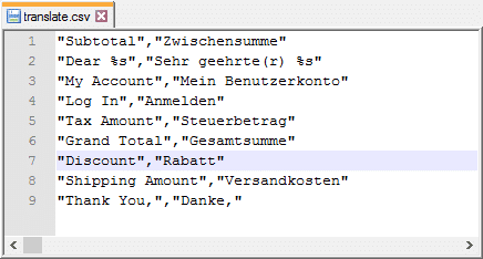 Magento translate.csv